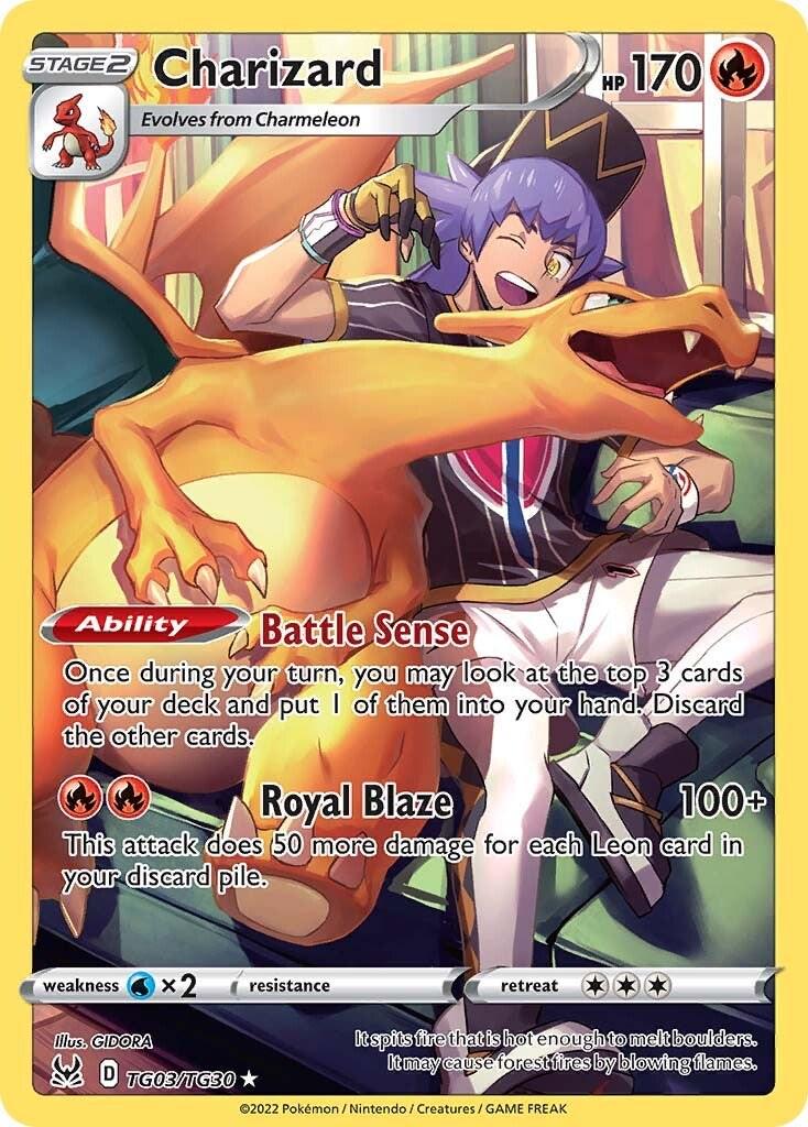 Lost Origin Charizard Pokémon card